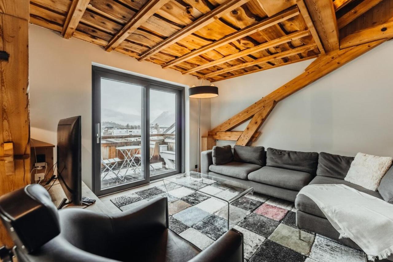 Luxurious 3-Bedroom Flat With Sauna And Garage Chamonix Exterior photo